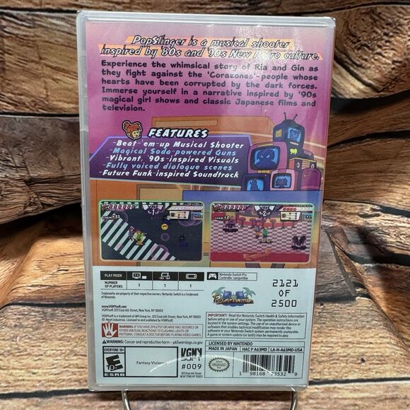 PopSlinger Elite Edition Nintendo Switch Video Game Sealed VGNYsoft Exclusive - Picture 2 of 6